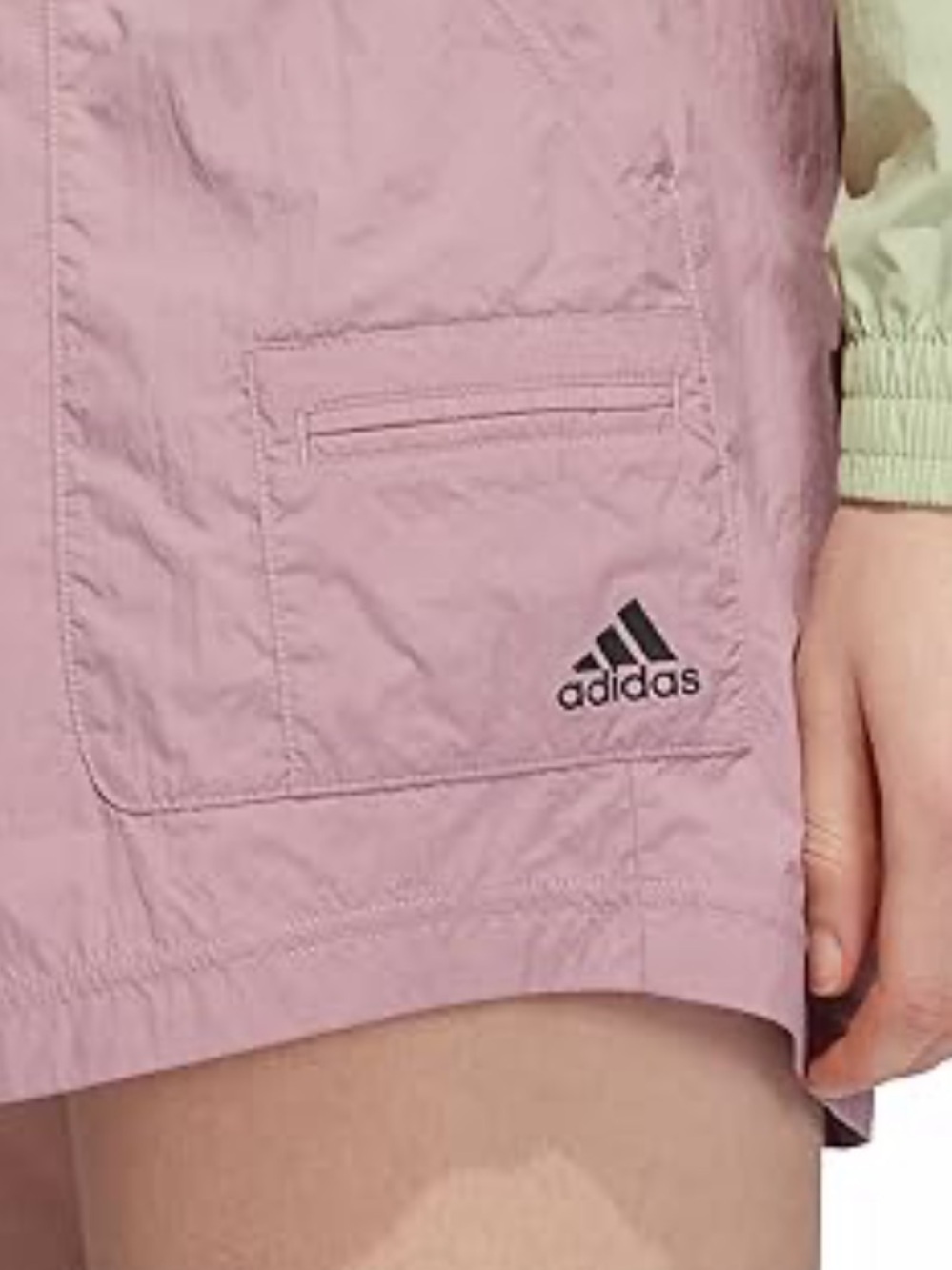 adidas Dusty Mauve Drawstring Athletic Shorts NWT - Picture 2 of 7